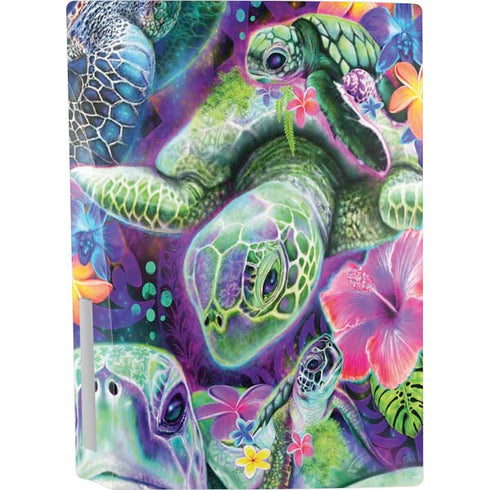 Rainbow Sea Turtles by Sheena Pike PS5 Console Skin